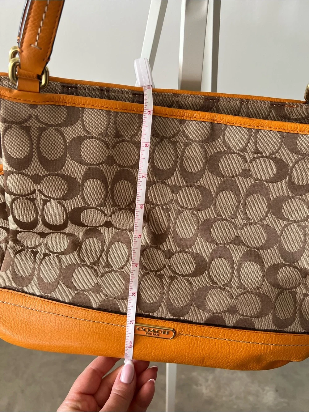 Coach tote brown